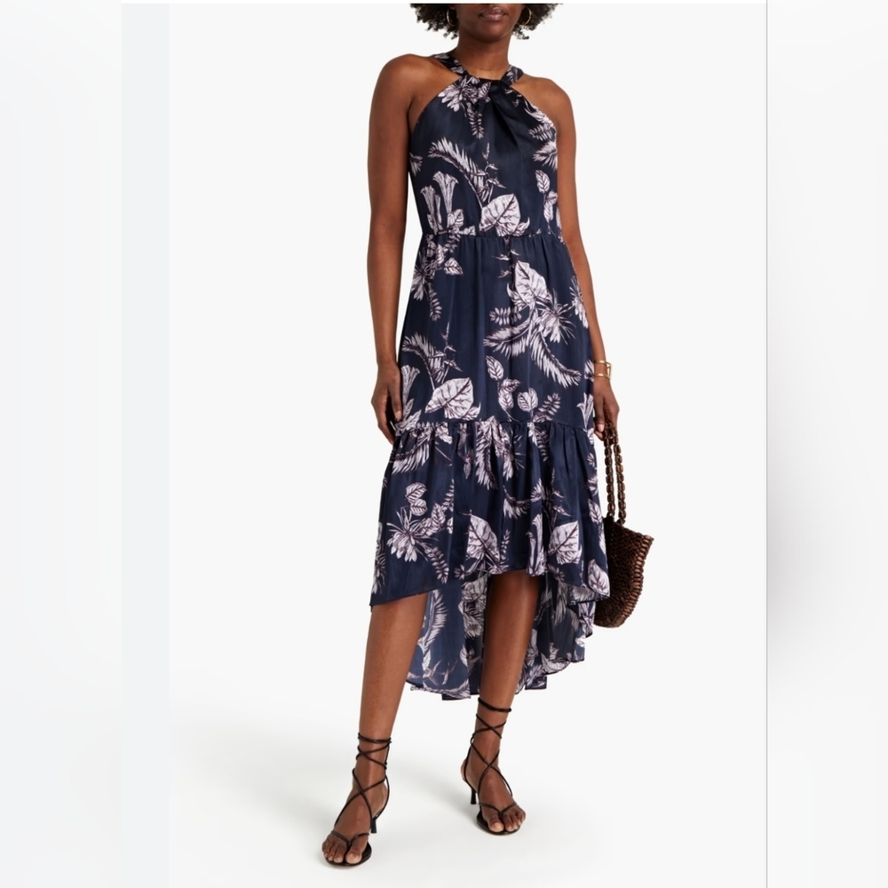 Marchesa Notte floral print dress